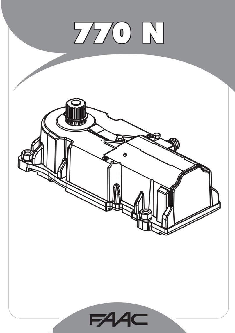 FAAC 770 N manual