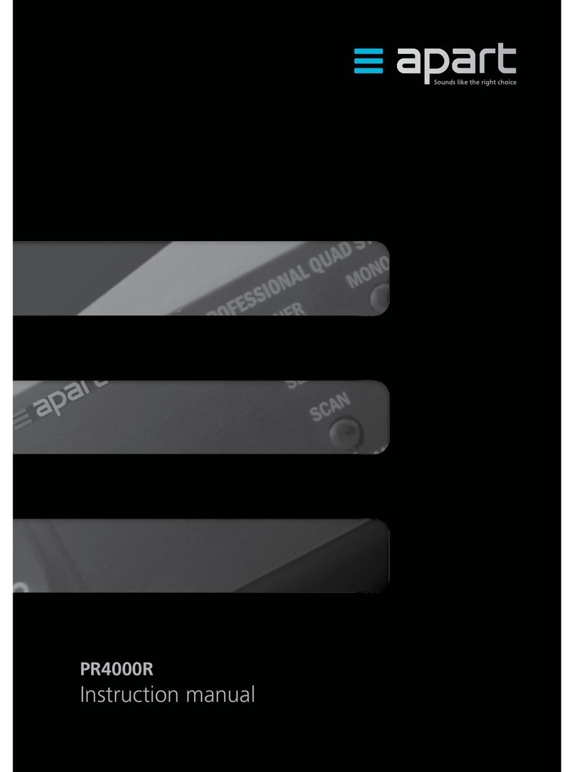 APART PR4000R instruction manual