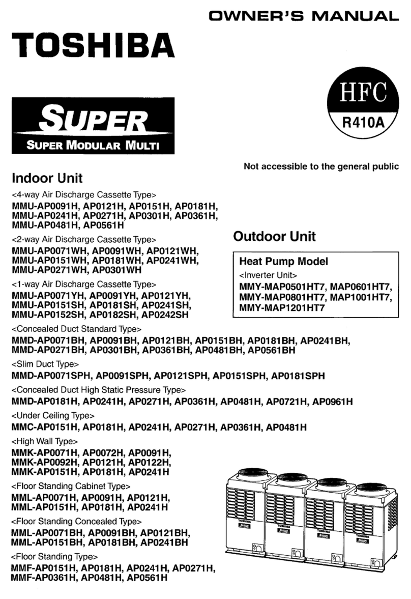 Toshiba MMU-AP0091H User manual