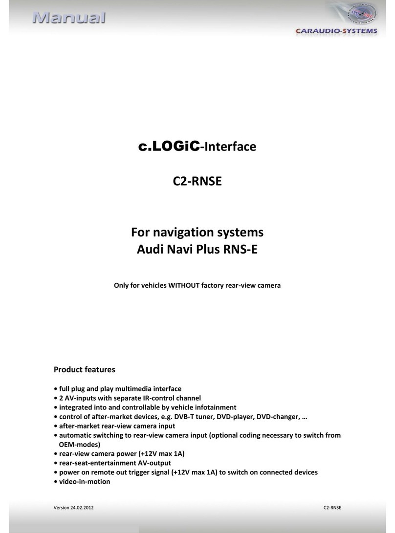 Caraudio-Systems c.LOGiC C2-RNSE manual
