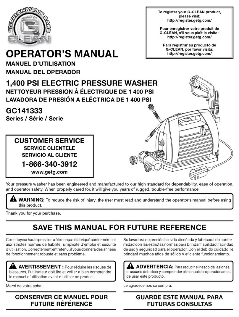 G-Clean GC141333 Series Operator's manual