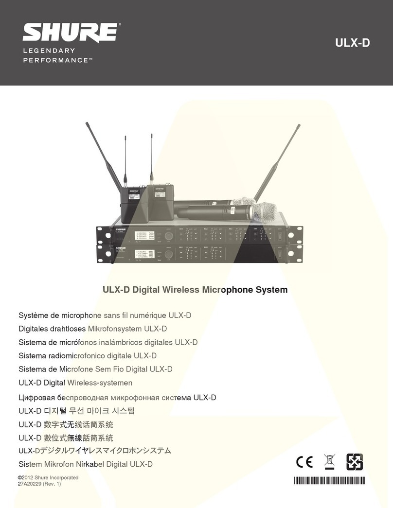 Shure ULX-D user manual