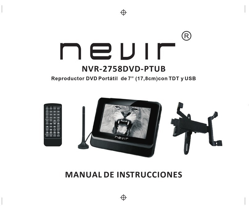 Nevir NVR-2758DVD-PTUB User manual