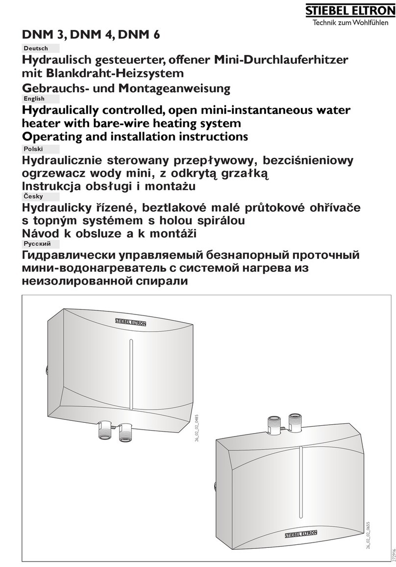 STIEBEL ELTRON DNM 3 Operating and installation instructions