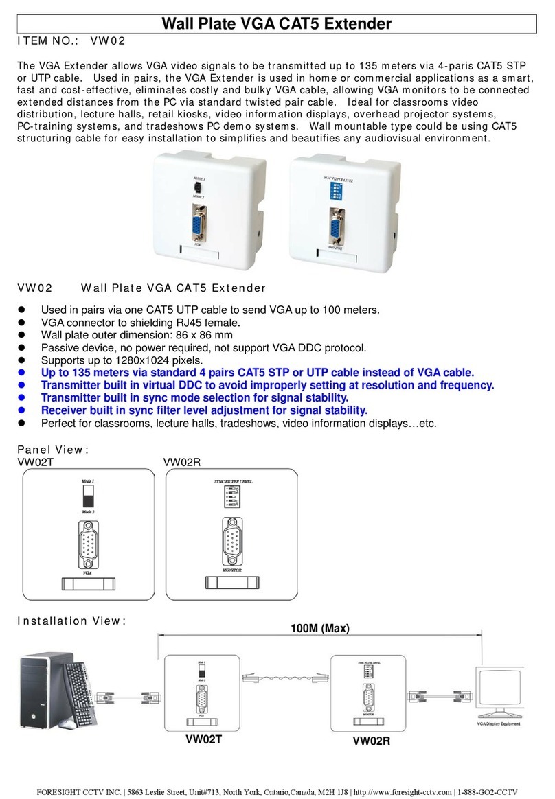 FORESIGHT VW02T user manual