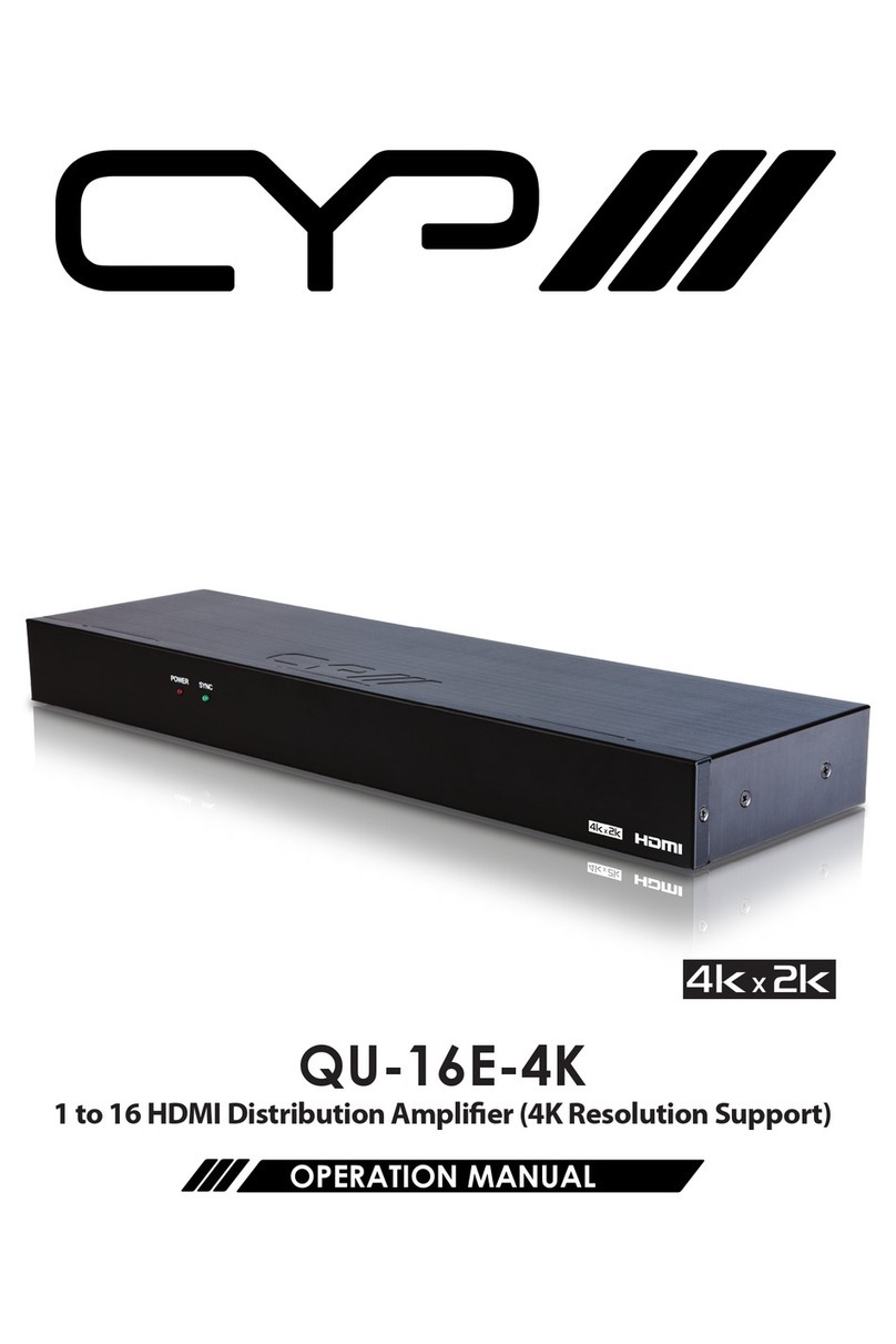 CYP QU-16E-4K Operation manual