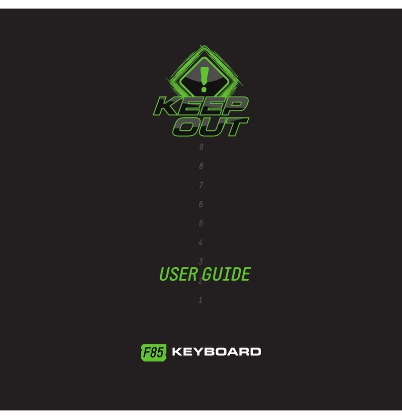 KeepOut F85 User manual