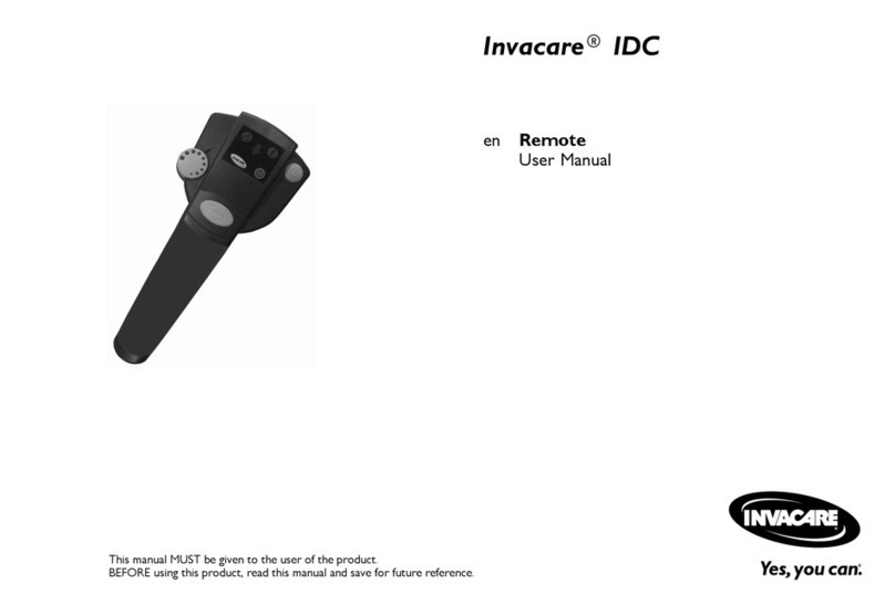 Invacare IDC user manual
