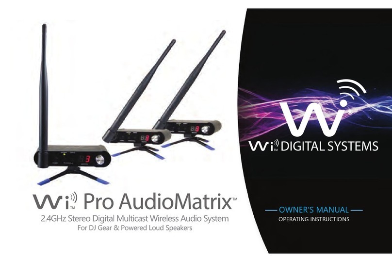 Wi Digital Systems Wi Pro AudioMatrix User manual