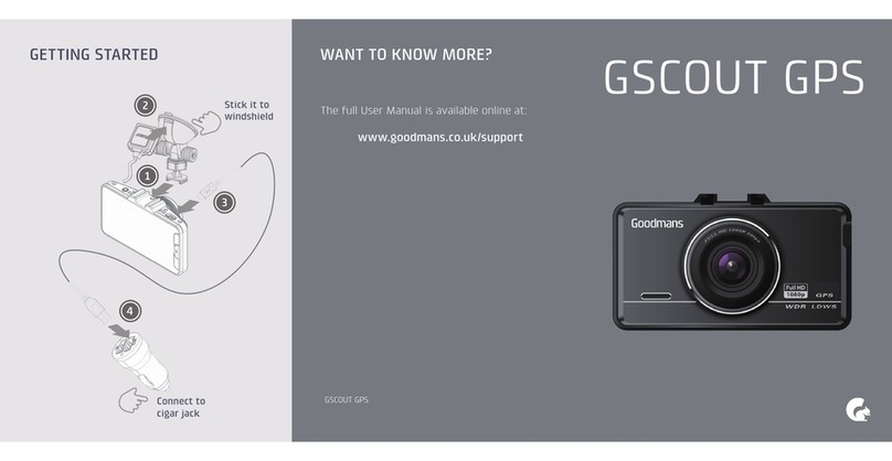 Goodmans GSCOUT GPS User manual