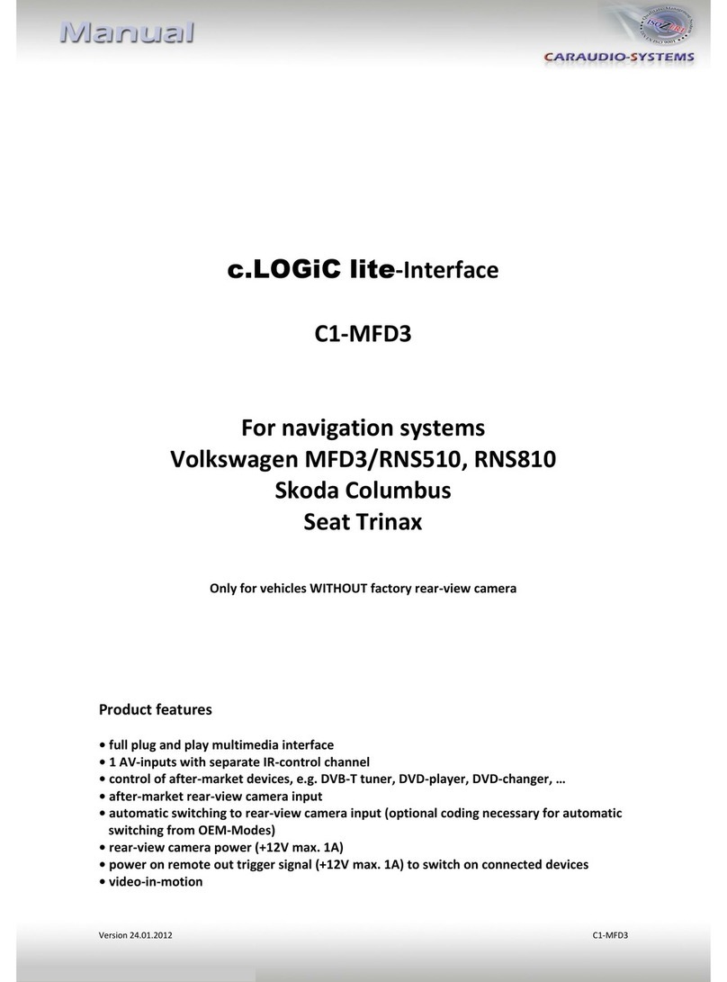 Caraudio-Systems c.LOGiC lite C1-MFD3 manual