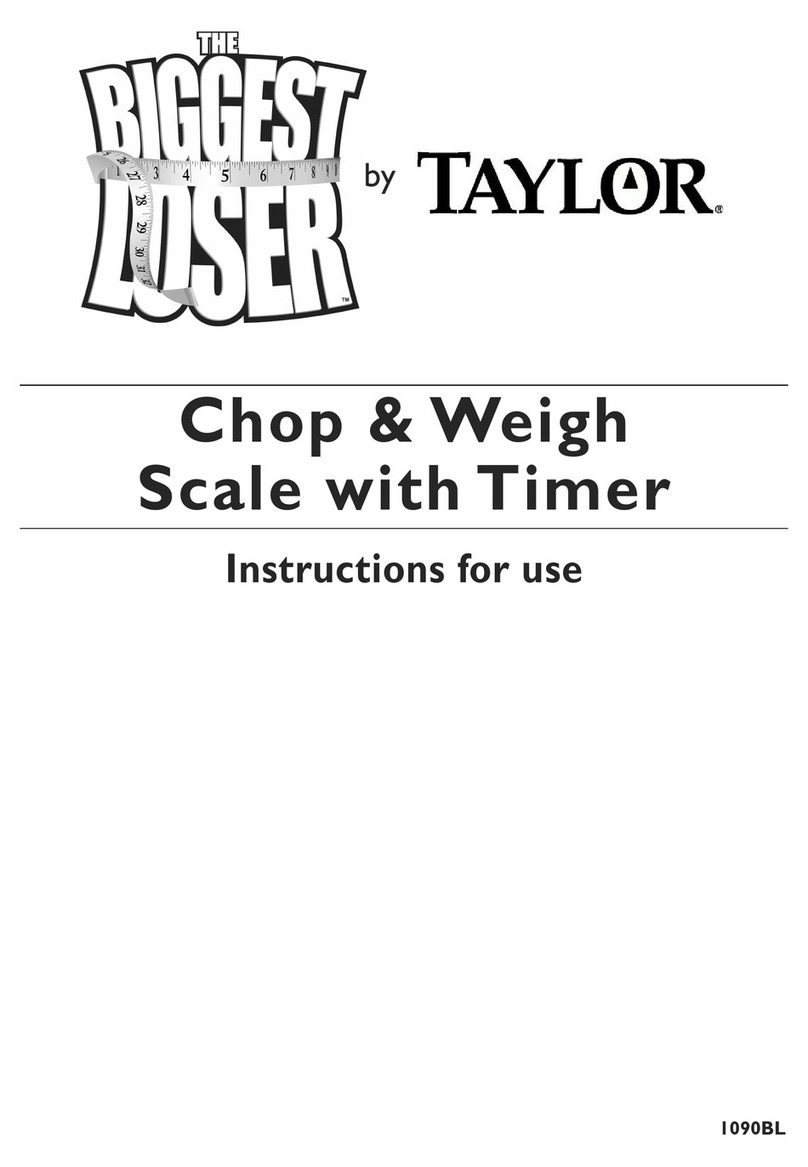 Taylor The Biggest Loser User manual