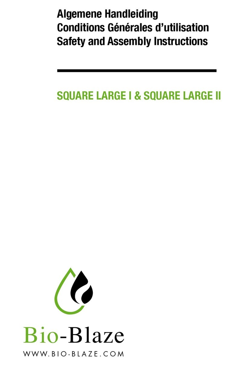 Bio-Blaze Square Large I Safety and assembly instructions