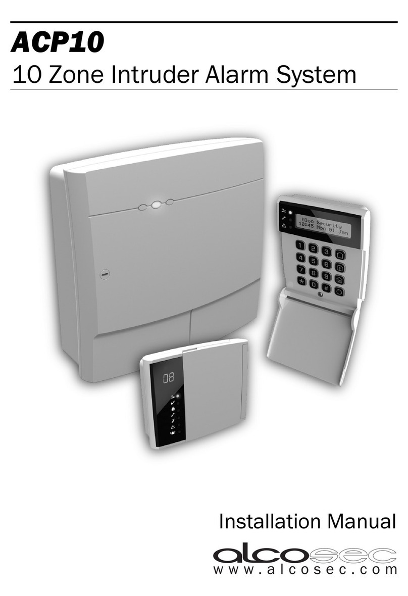 Alcosec ACP10 User manual