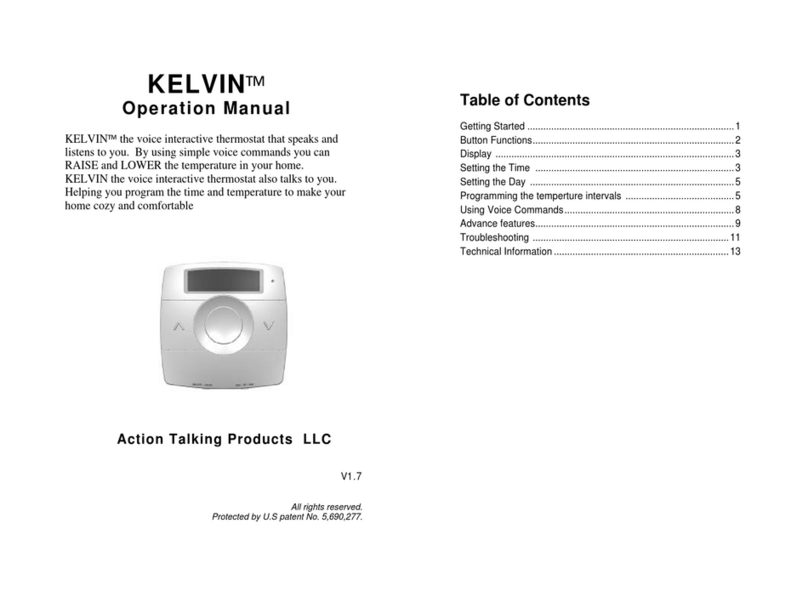 Action Talking Products Kelvin Operation manual