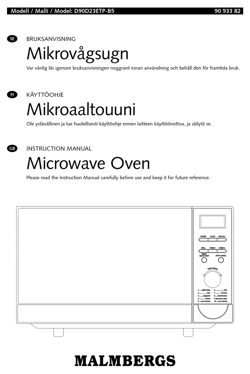 Malmbergs D90D23ETP-B5 instruction manual