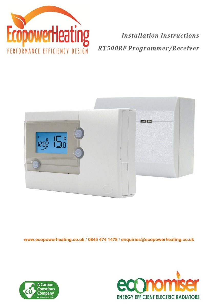 Ecopower Heating RT500RF installation instructions