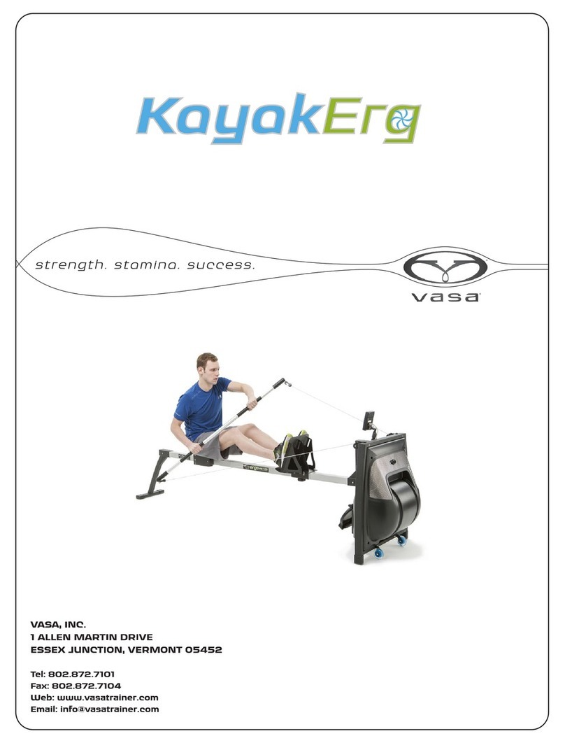 Vasa KayakErg instruction manual