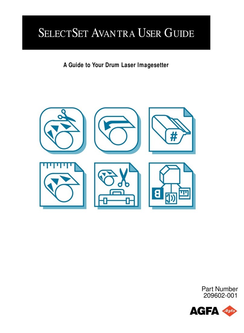 AGFA SelectSet Avantra user guide