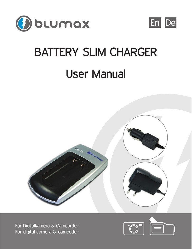 Blumax BATTERY SLIM CHARGER user manual