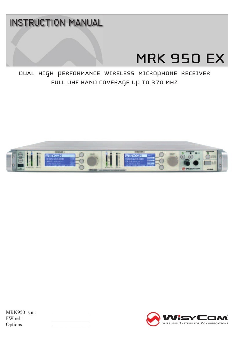 WisyCom MRK 950 EX instruction manual WisyCom MRK 950 EX instruction manual