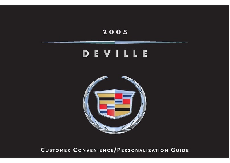 Cadillac 2005 DeVille Specification sheet