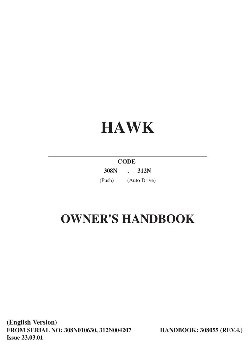 Hawk 308N Owner's handbook