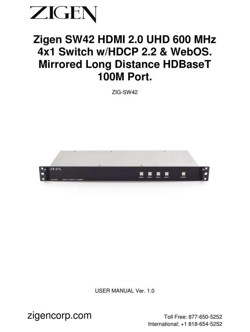 Zigen ZIG-SW42 User manual