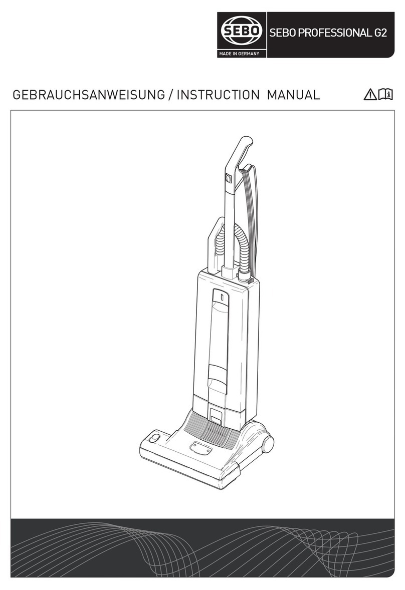 Sebo Professional G2 User manual Sebo Professional G2 User manual
