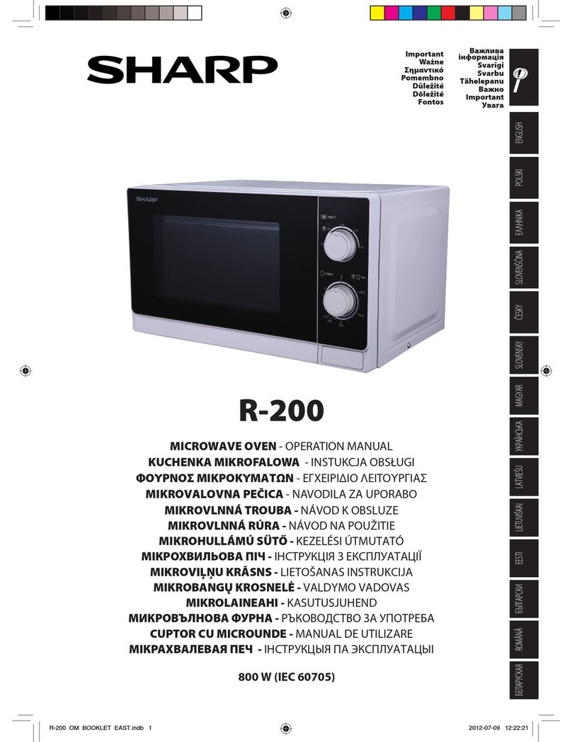 Sharp R-200 User manual Sharp R-200 User manual