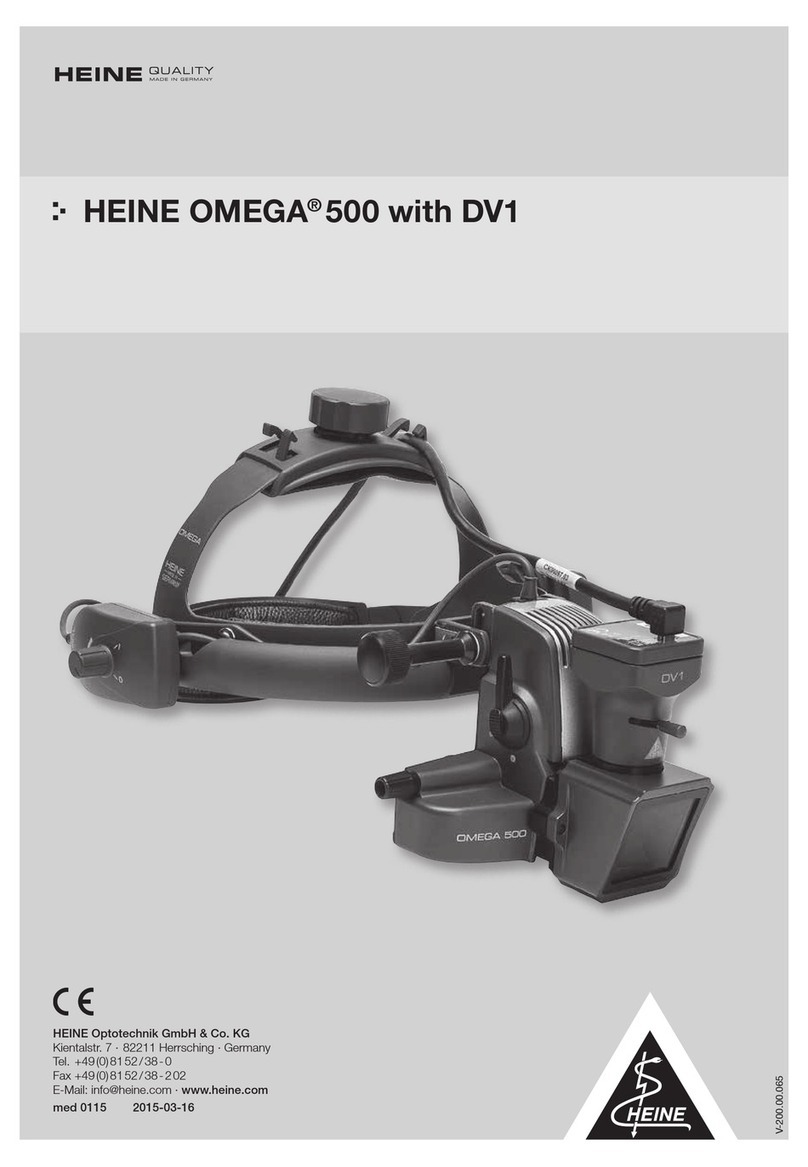 HEINE OMEGA 500 with DV1 instruction manual