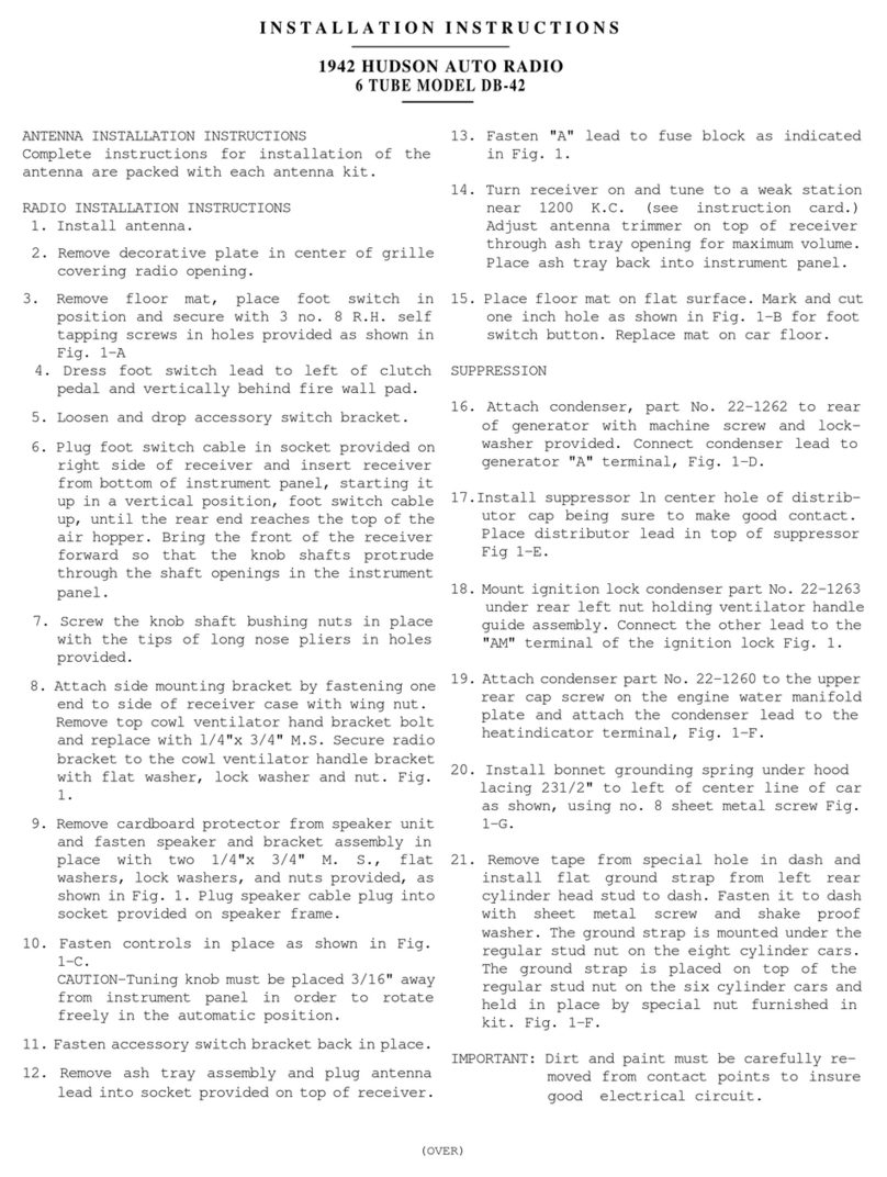 Hudson DB-42 installation instructions