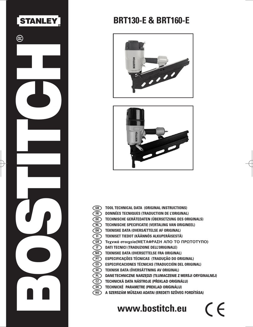 Bostitch BRT130-E User manual