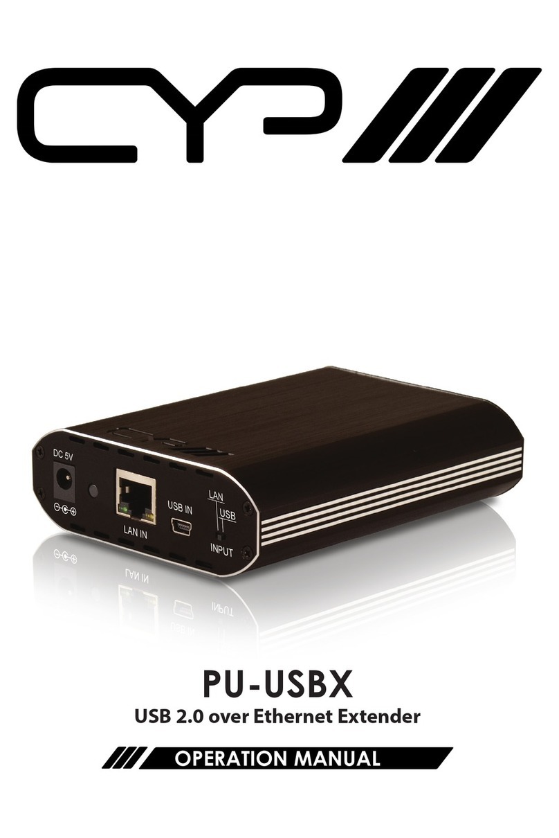 CYP PU-USBX User manual