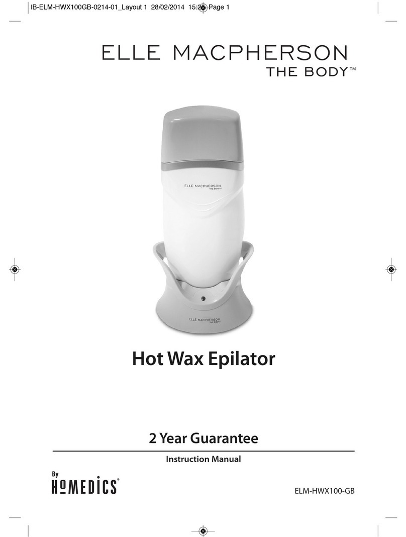 HoMedics ELLE MACPHERSON ELM-HWX100-GB instruction manual