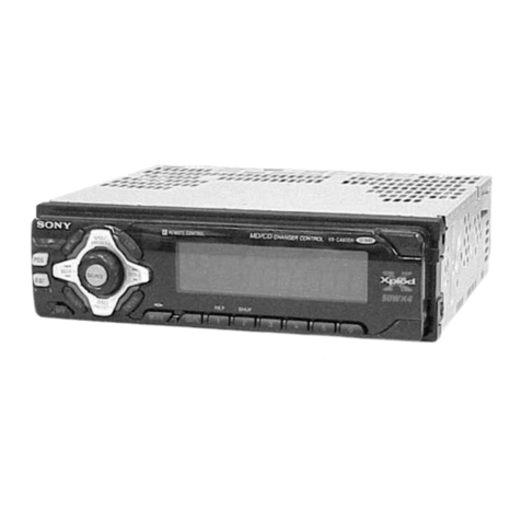 Sony XR-CA600X - Fm/mw/sw Cassette Car Stereo User manual