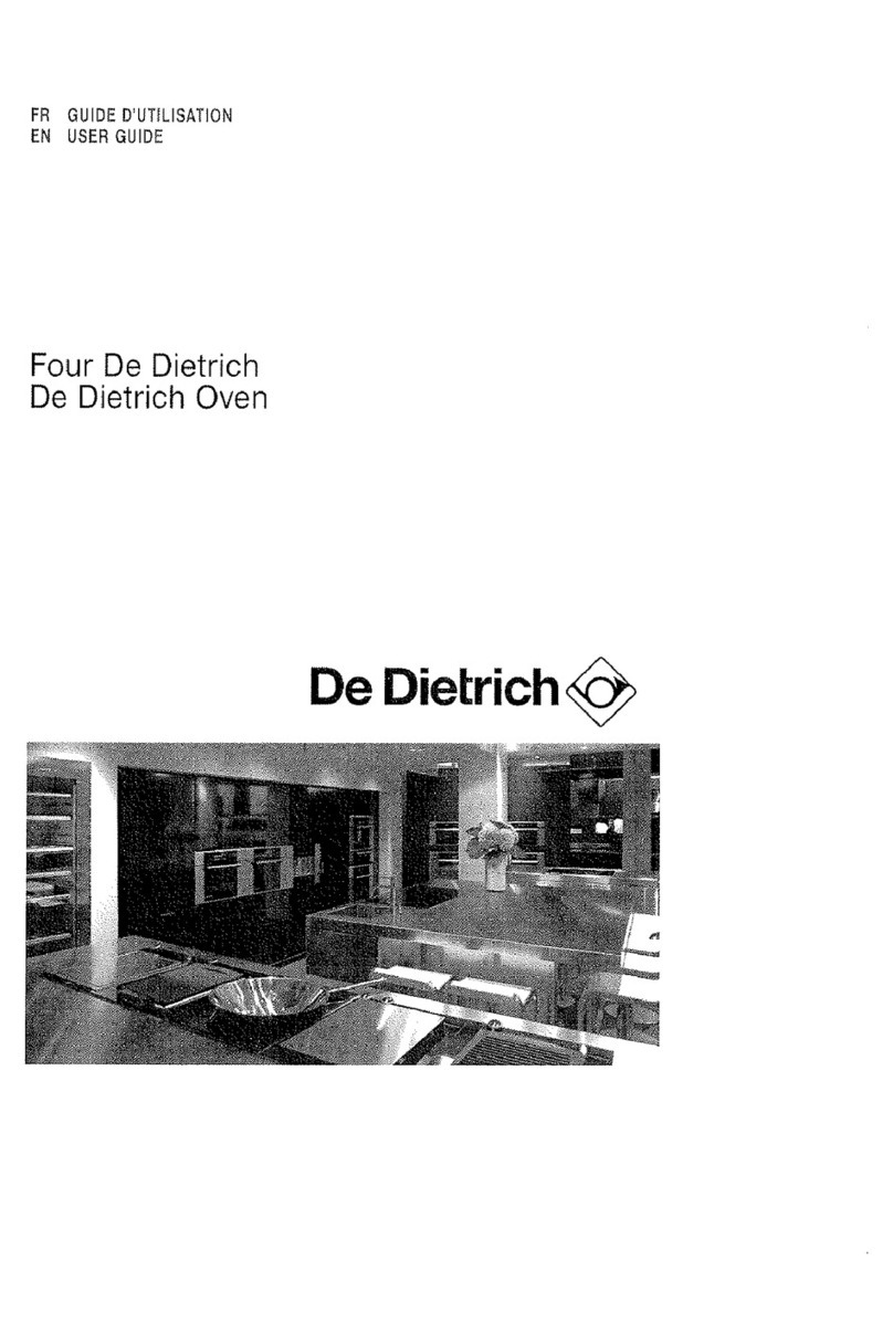 DeDietrich DOD1278 User manual