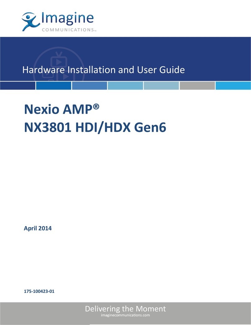 Imagine Nexio AMP NX3801 HDI Gen6 User manual
