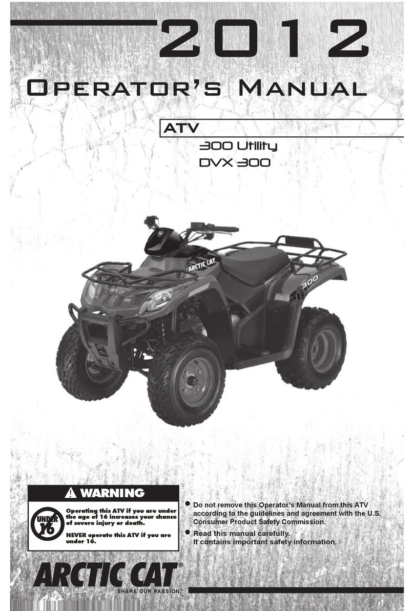 Arctic Cat ATV 300 DVX Operator's manual