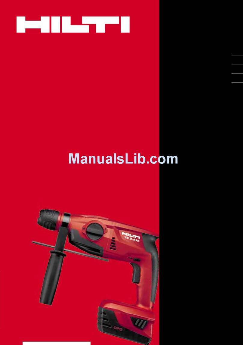 Hilti TE 2-A18 operating instructions