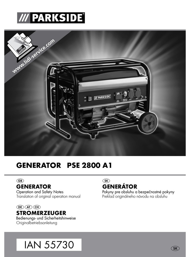 Parkside PSE 2800 A1 Operation and safety notes