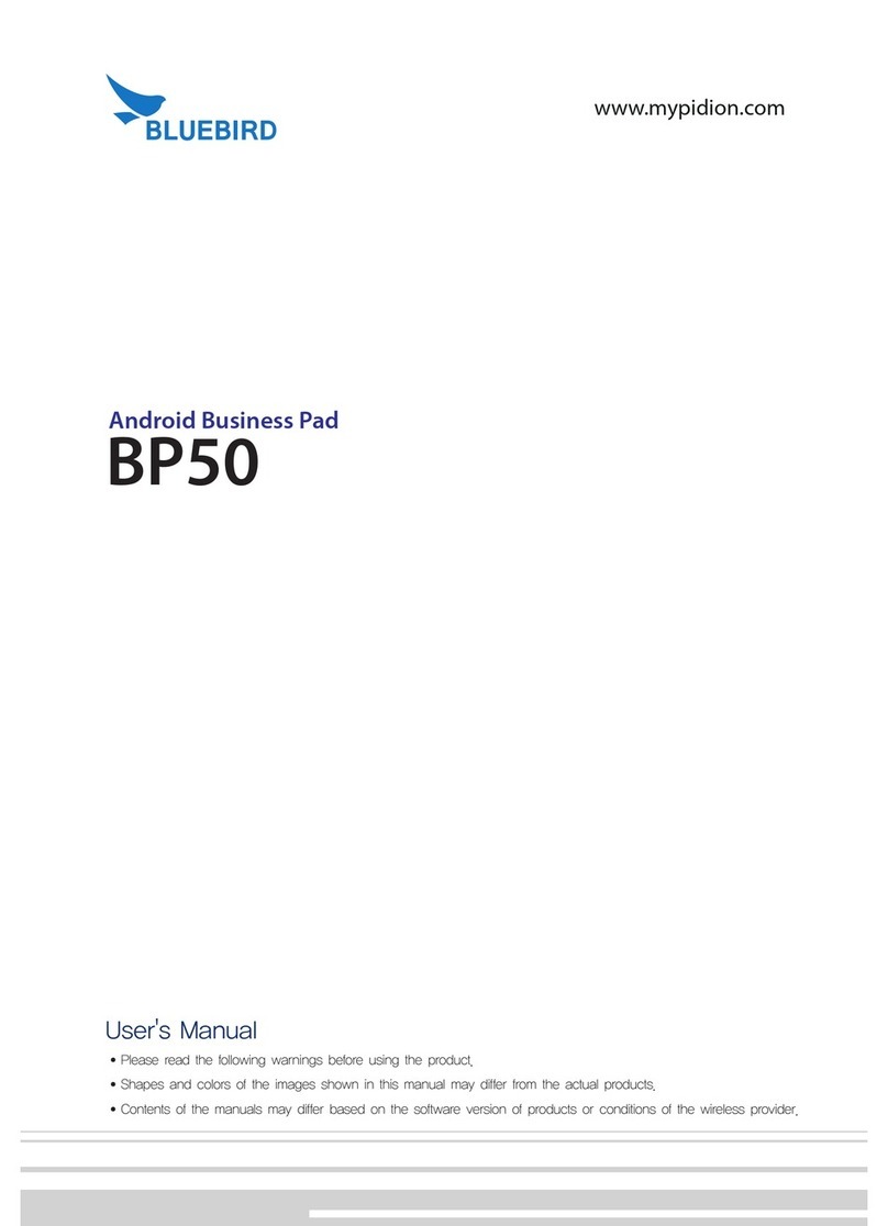 Bluebird BP50 User manual Bluebird BP50 User manual