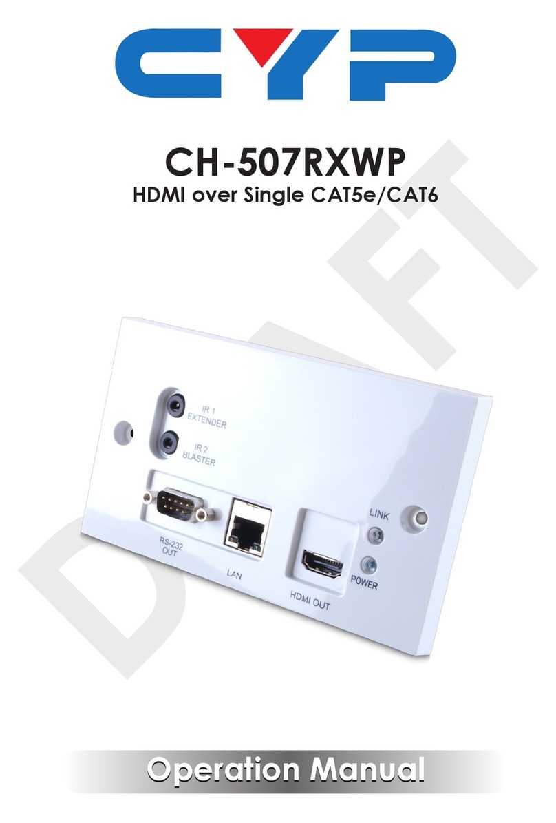 CYP CH-507RXWP User manual
