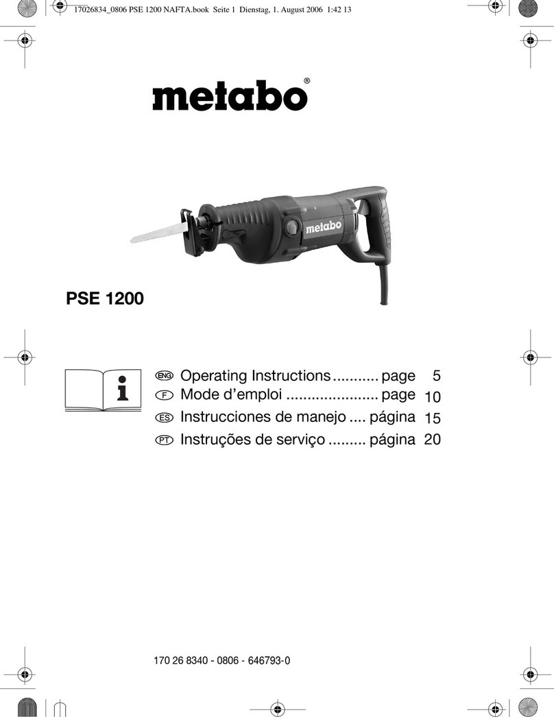 Metabo PSE 1200 User manual