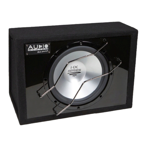 Audiosystem HX 10 Phase G user manual