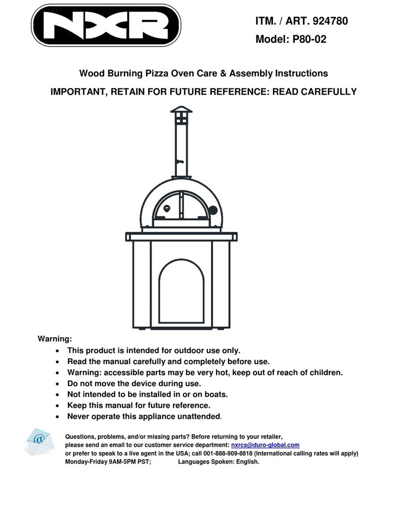 NXR P80-02 Care & assembly instructions