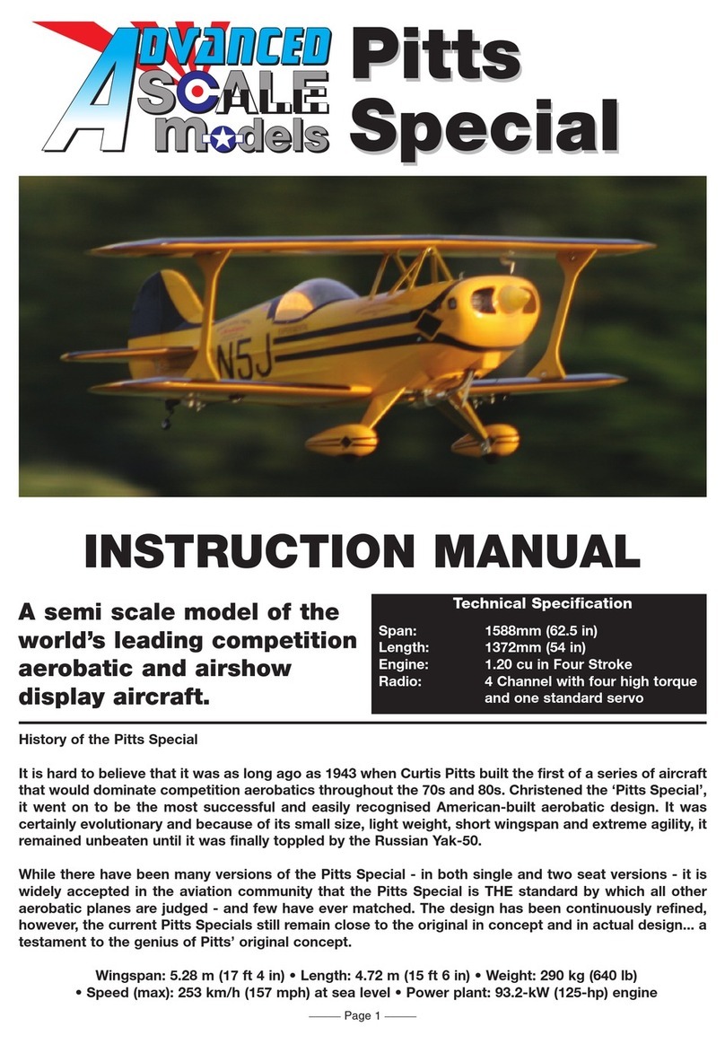advanced scale models Pitts Special User manual