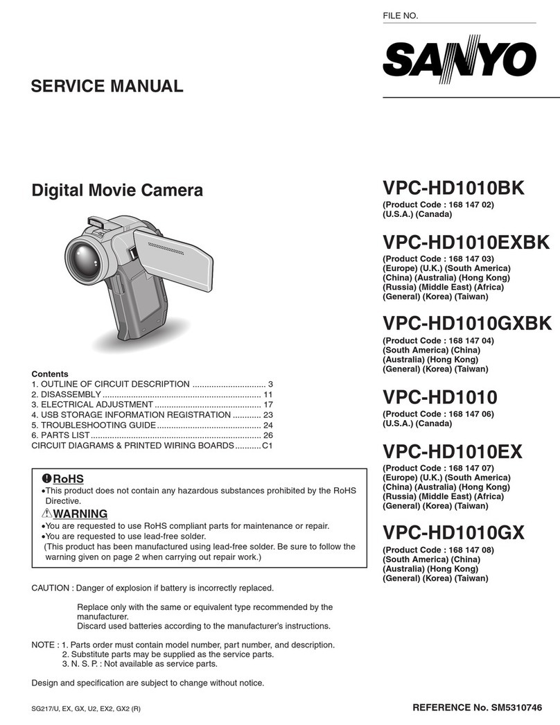 Sanyo VPC-HD1010BK User manual