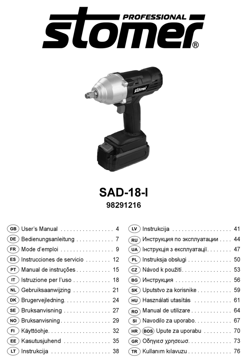 Stomer Professional SAD-18-I user manual