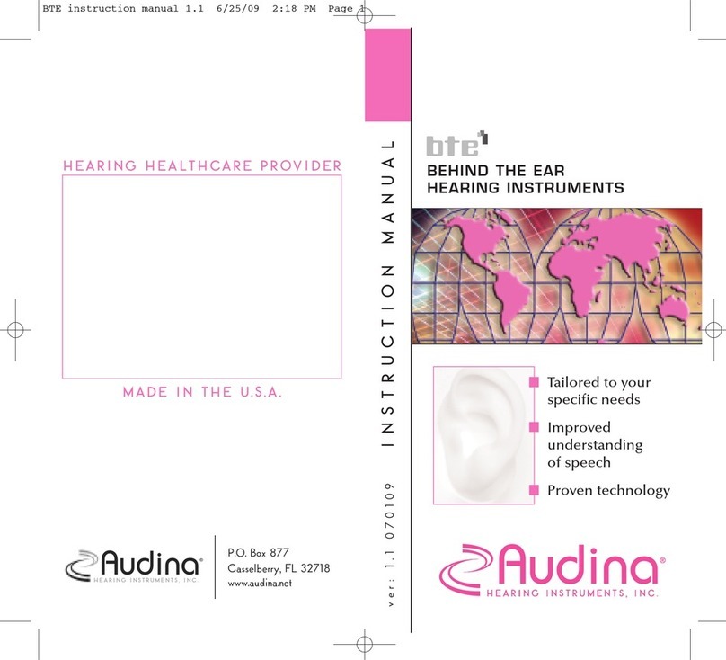 Audina PARAGON 4 instruction manual